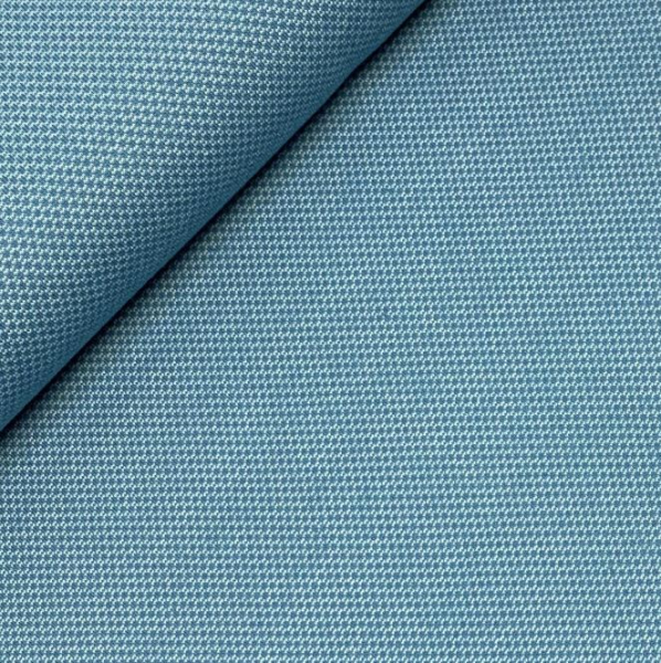 RESTSTÜCK 1,70m !!! - Jacquard Jersey - Leroy Waben - naturweiß/blau - Swafing