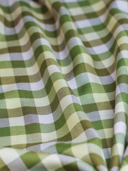 Viskose mit Livaeco™ Fasern - Tino Check - tea green - meetMilk