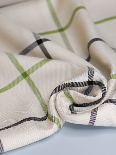 Viskose mit Livaeco™ Fasern - Tino Grid - shell/tea green - meetMilk