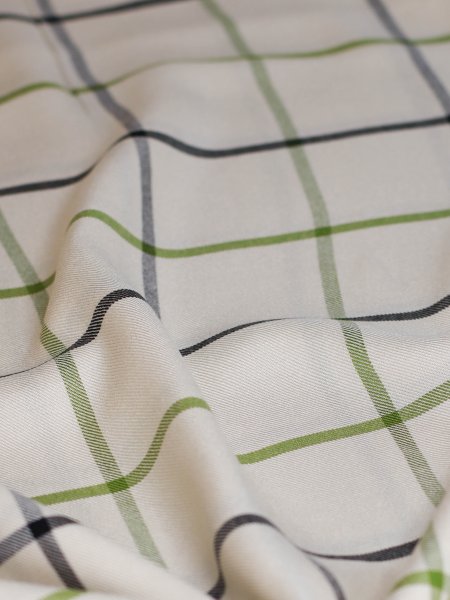 Viskose mit Livaeco™ Fasern - Tino Grid - shell/tea green - meetMilk