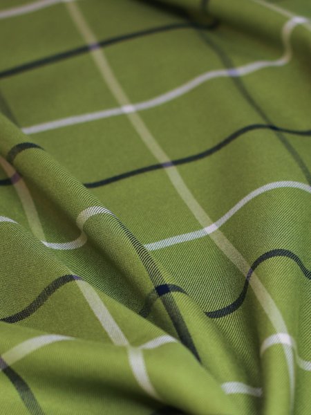Viskose mit Livaeco™ Fasern - Tino Grid - tea green - meetMilk