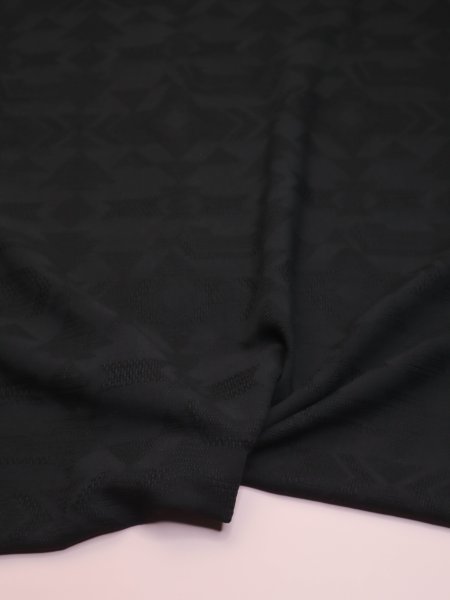 Viskose Baumwoll Jacquard mit ECOVERO™ Viskose Fasern - Vita - black - meetMilk