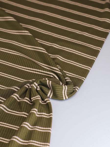 Derby Slim Stripe Jersey mit TENCEL™Modal - juniper - MeetMilk