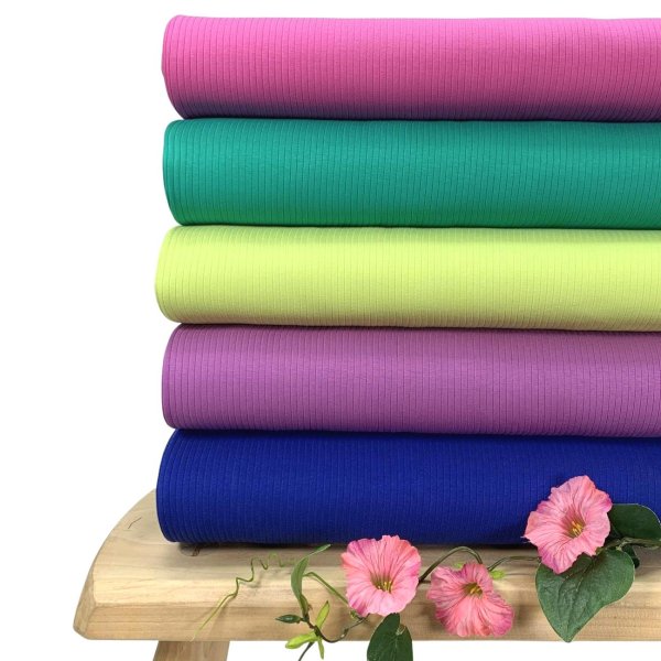 RESTSTÜCK 50cm !!! - Rippenjersey - Mandy - fuchsia