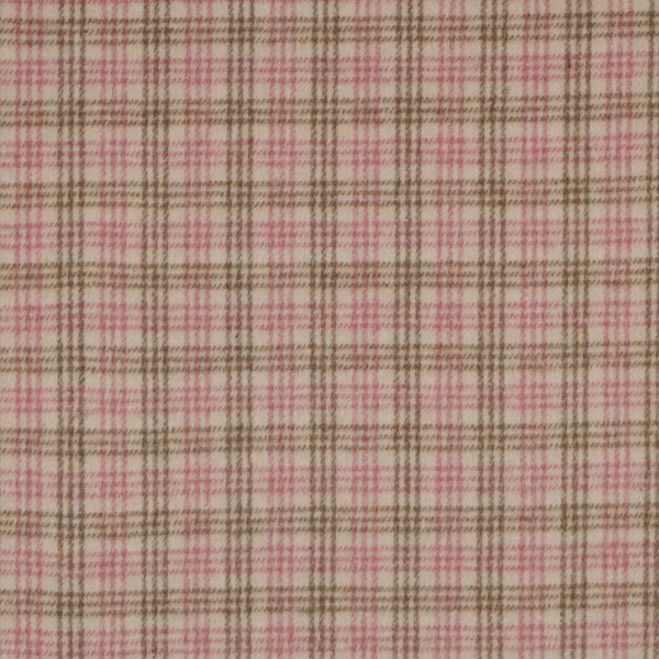 Mantelstoff - Adira Checks - sand/light pink