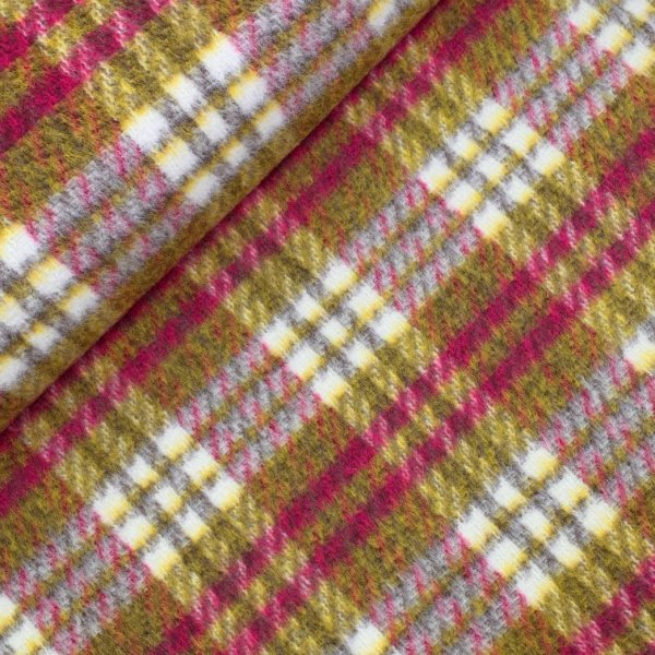 Mantelflausch - Kadence - lime/fuchsia