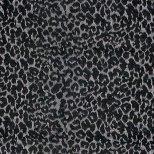 Mantelstoff - Leona Leo - grey/black