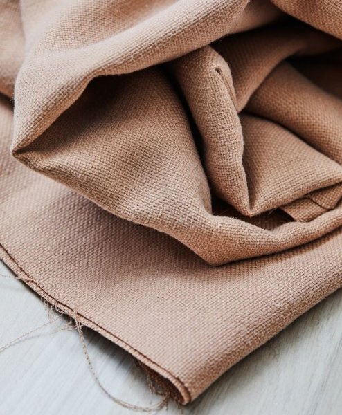 RESTSTÜCK 1,40m!!! - Mara Linen Blend mit TENCEL™ - warm sand - meetMilk