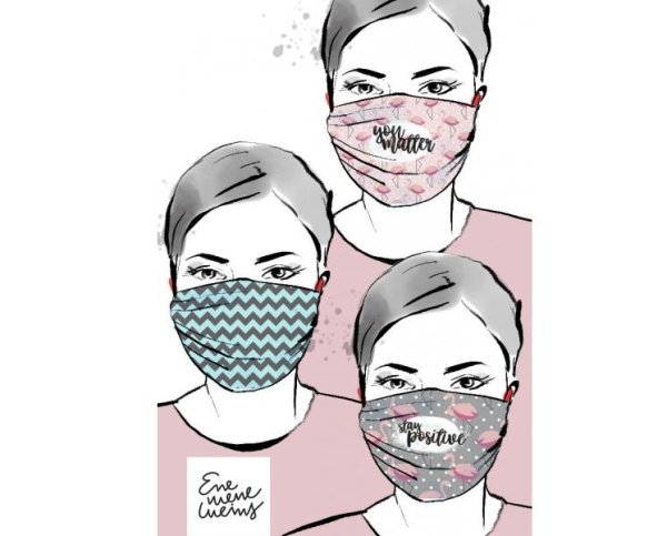 Bio Webware - Bingo Flamingo Masken - Lillestoff