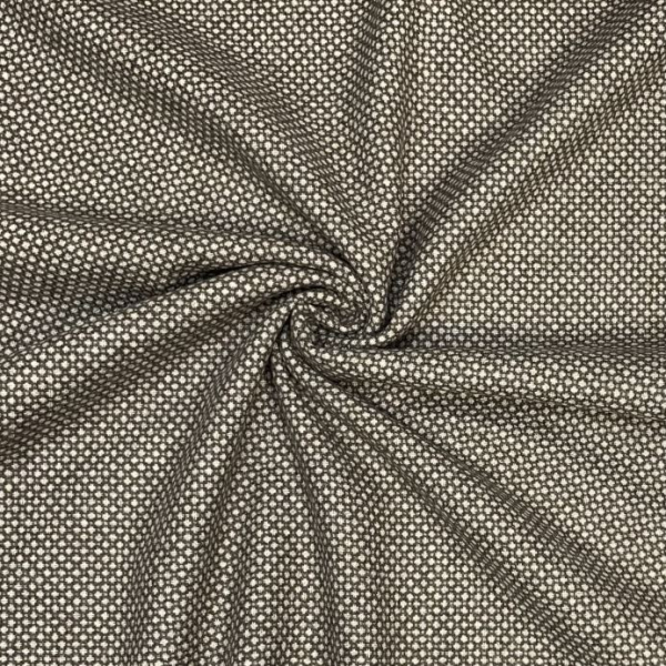 RESTSTÜCK 1,50m !!! - Tweed - Matteo - schlamm/naturweiß - made in Italy