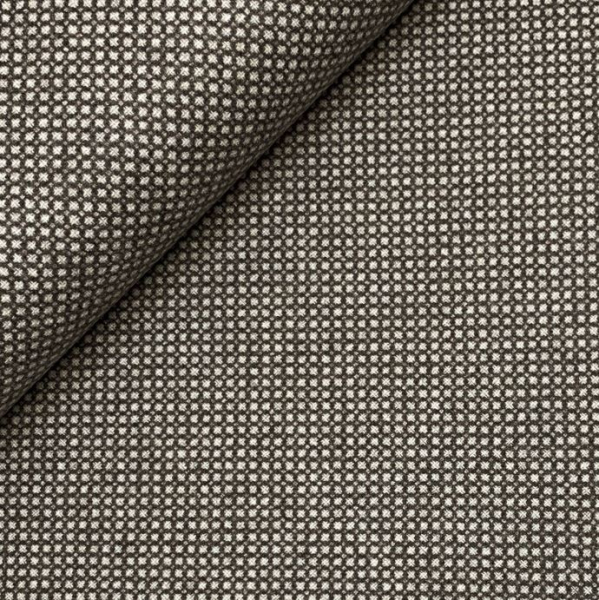 RESTSTÜCK 1,50m !!! - Tweed - Matteo - schlamm/naturweiß - made in Italy