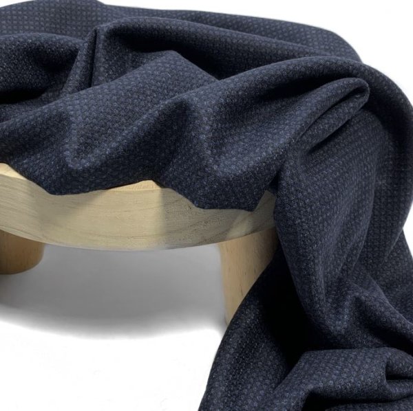 Tweed - Matteo - schwarz/dunkelblau - made in Italy