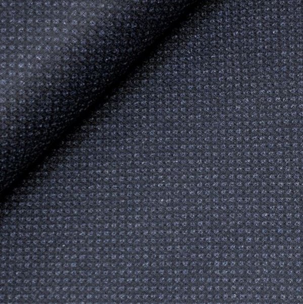 Tweed - Matteo - schwarz/dunkelblau - made in Italy