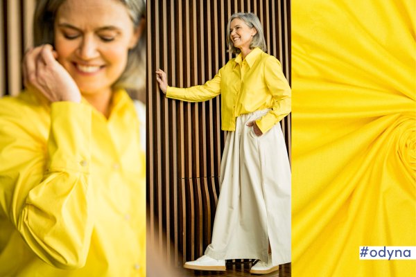 Baumwolle - Popeline - uni - yellow - Fibremood No. 27