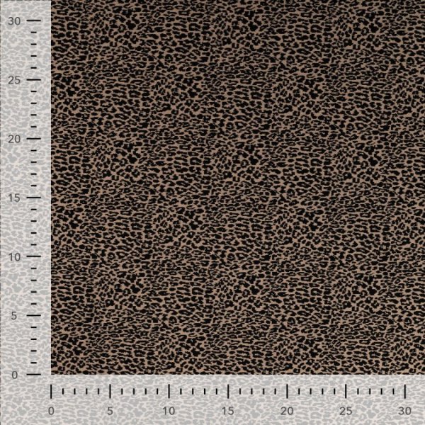 Jacquard - Leopard - Melia - sand/black