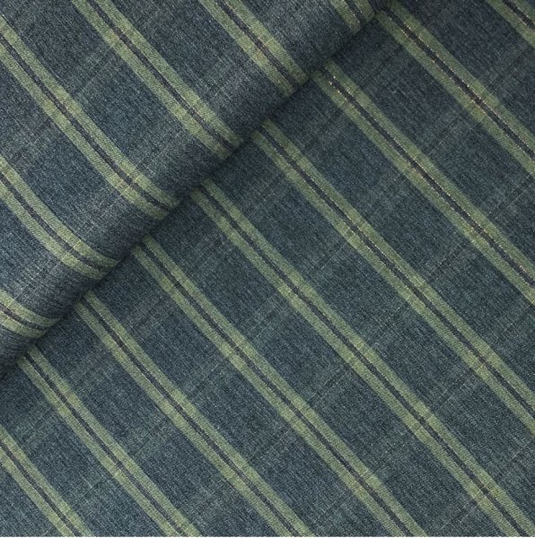 RESTSTÜCK 0,90cm !!! - Viskose - Metallic Check - small - khaki grey gold