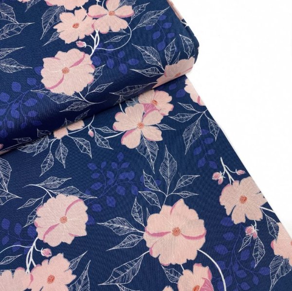 Baumwolle - Midnight Garden - Flowerette - Art Gallery Fabrics