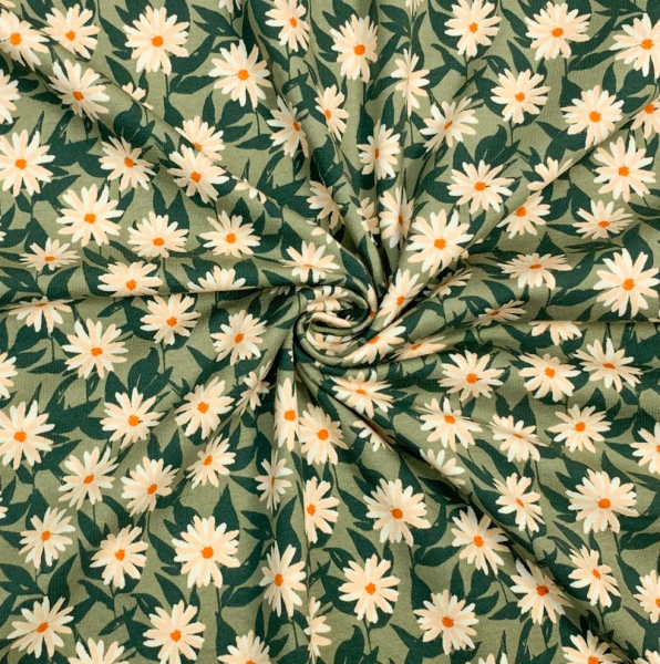 RESTSTÜCK 1,60m !!! - Jersey - Mildred´s Pressed Flowers - Her & History - Art Gallery Fabrics