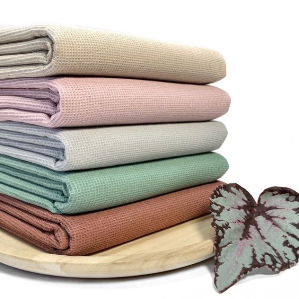 RESTSTÜCK 1m !!! - Waffelpique - Mini - beige