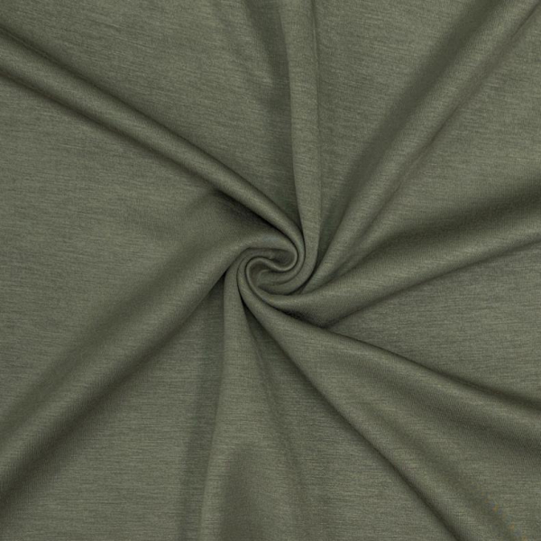 RESTSTÜCK 0,80m !!! - Modal Heavy Jersey - uni - olive