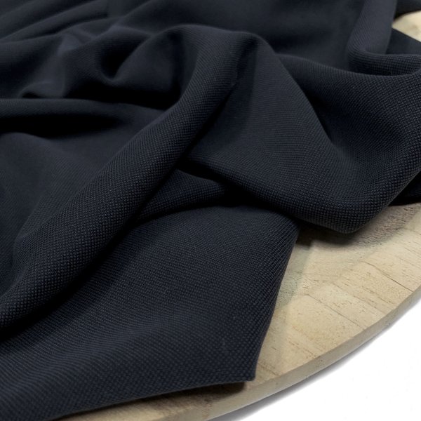 RESTSTÜCK 1,0m !!! - Modal Pique - schwarz