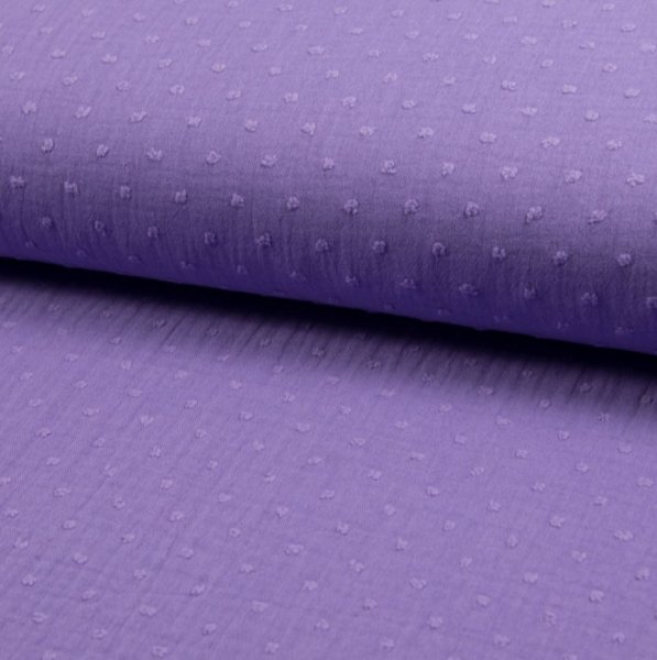 Musselin - Dobby - lilac