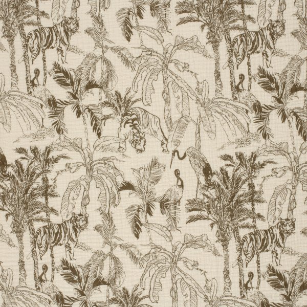 Musselin - Dschungel - taupe