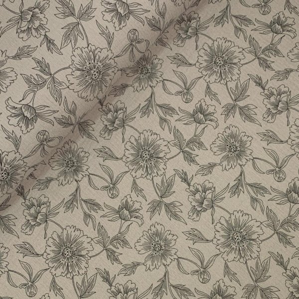 Musselin - Flower Delia - beige