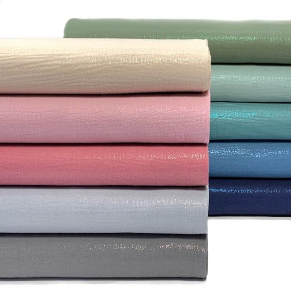RESTSTÜCK 50cm !!! - Musselin - Glitter - dark grey