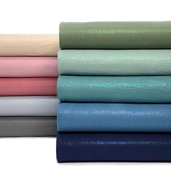 RESTSTÜCK 60cm !!! - Musselin - Glitter - indigo