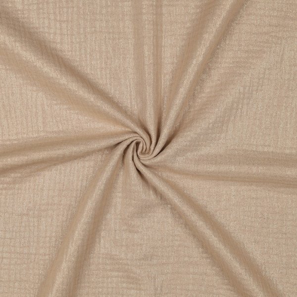 Musselin - Glitter - beige