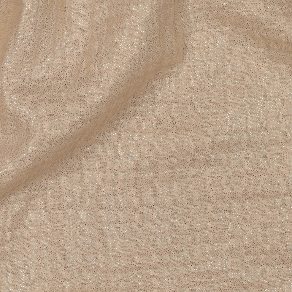 RESTSTÜCK 0,50m !!! - Musselin - Glitter - beige