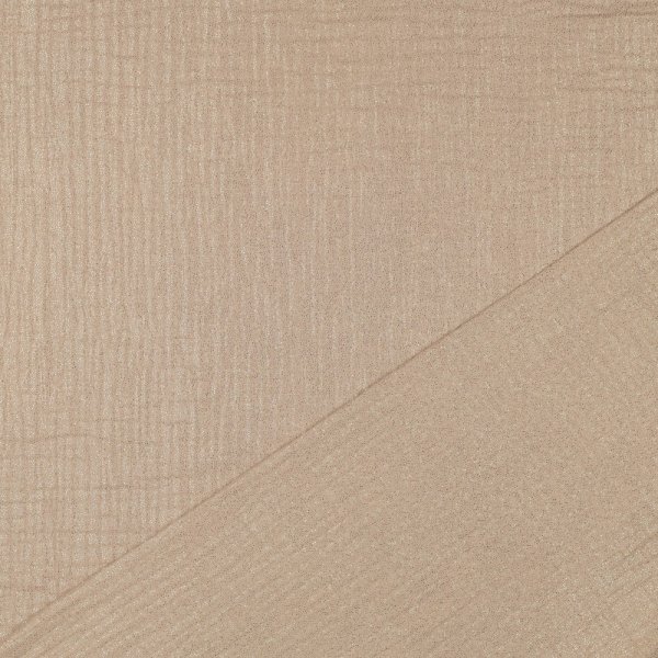 Musselin - Glitter - beige