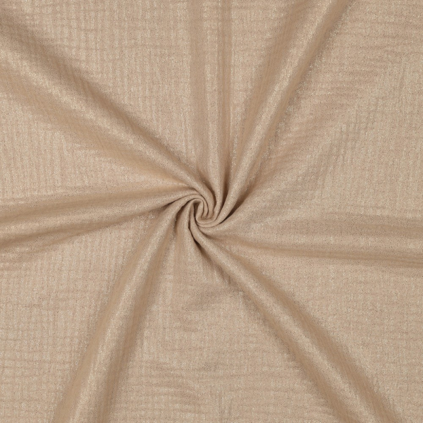 RESTSTÜCK 0,50m !!! - Musselin - Glitter - beige