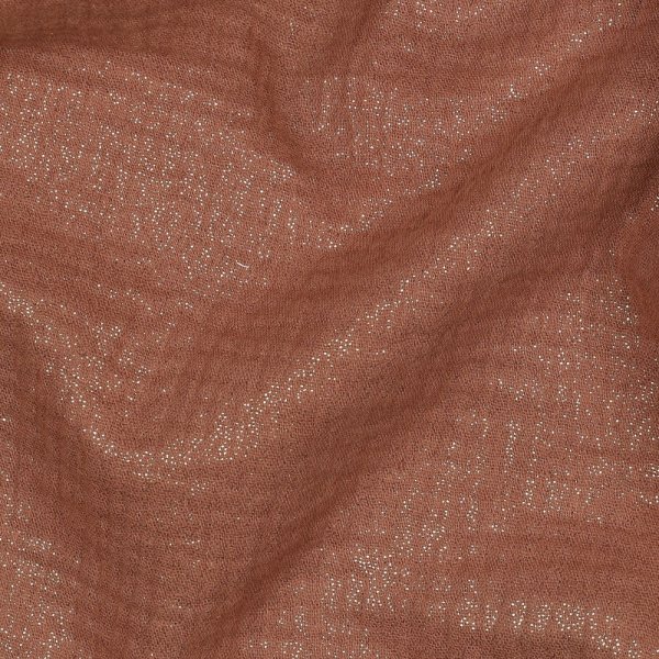 Musselin - Glitter - cognac