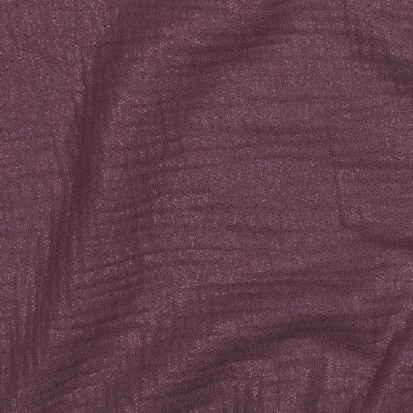 Musselin - Glitter - dark mauve