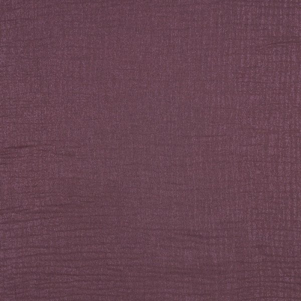 Musselin - Glitter - dark mauve
