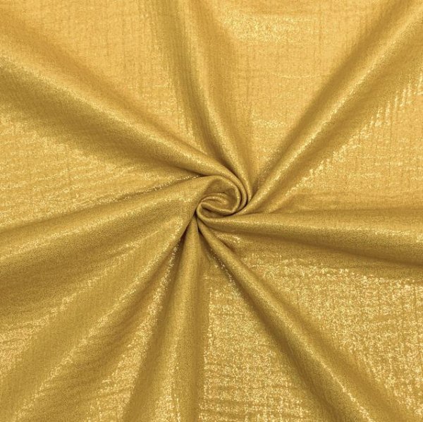 RESTSTÜCK 0,60m !!! - Musselin - Glitter - ochre
