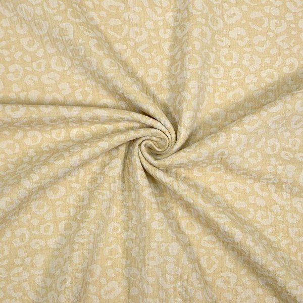 Doubleface Musselin - Leo - Semere - yellow/ecru