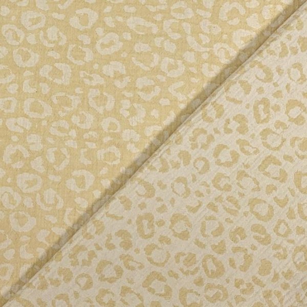 Doubleface Musselin - Leo - Semere - yellow/ecru