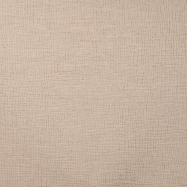 Musselin Leinen - uni - sand
