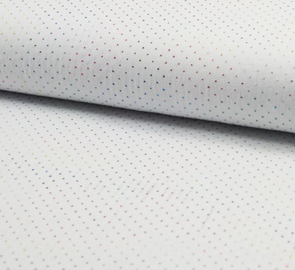 RESTSTÜCK 0,90m !!! - Musselin - Dew Drops - weiß