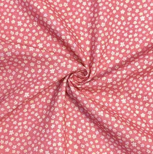 Musselin - Petites Fleurs - pink
