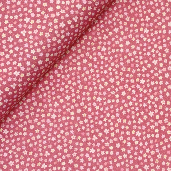 RESTSTÜCK 0,50m !!! - Musselin - Petites Fleurs - pink