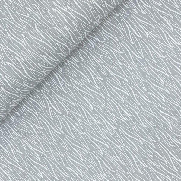 Musselin - Seeweed - light grey