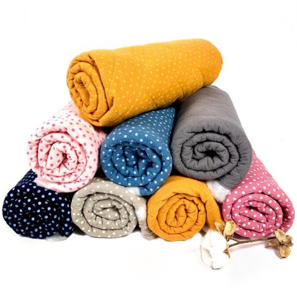 Musselin - Stepper - Big - uni - blau