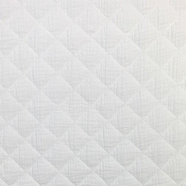 Musselin - Stepper - Raute groß - offwhite