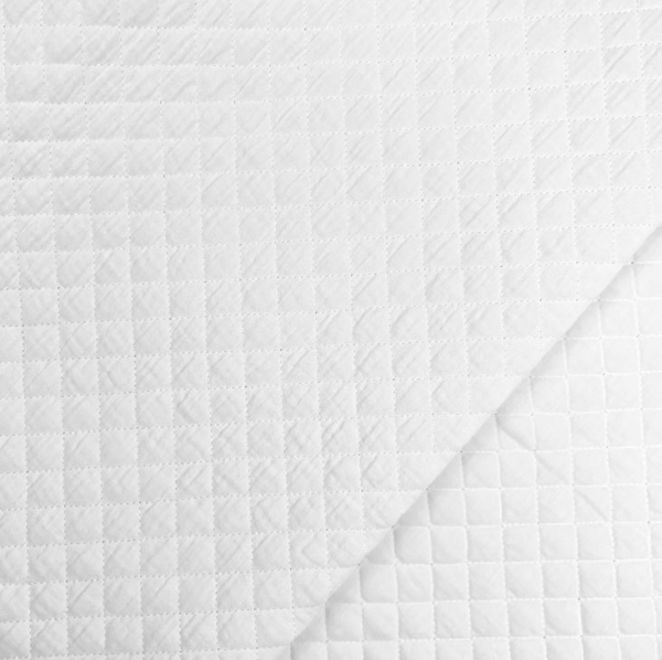 RESTSTÜCK 1,00m !!! - Musselin - Stepper - Raute klein - offwhite