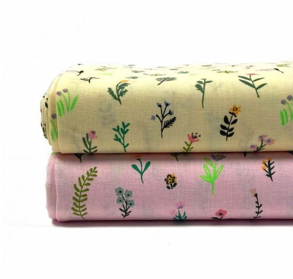 Musselin - Streublumen - gelb - Bunny Hop - Rico Design