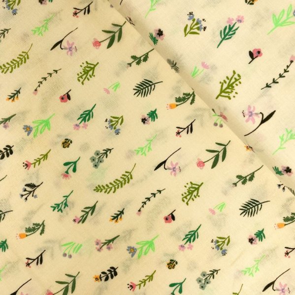 Musselin - Streublumen - gelb - Bunny Hop - Rico Design